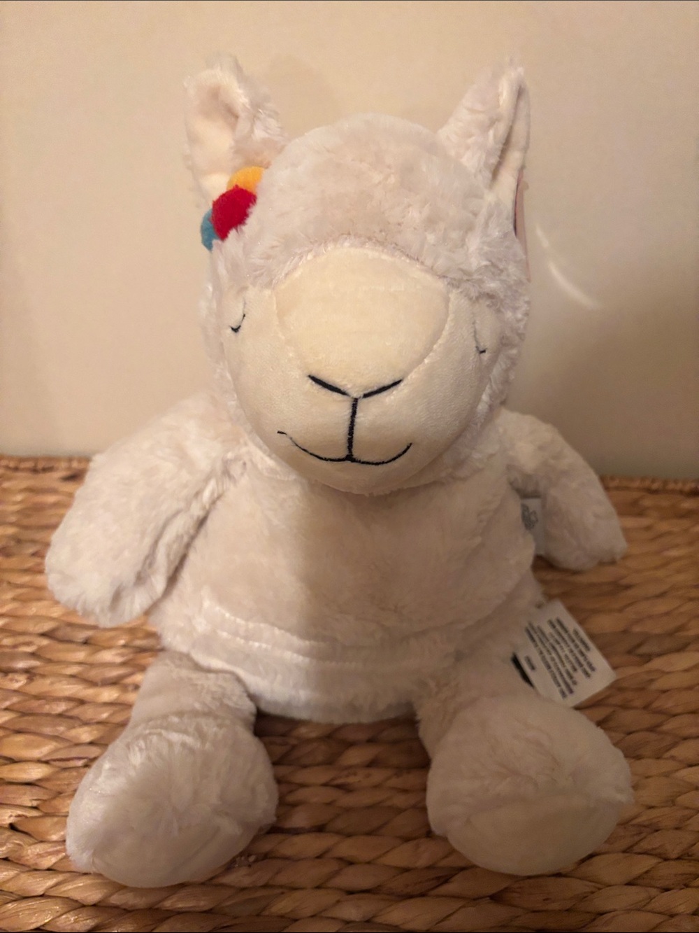 Cozy Hugs aromatherapy lavender White Plush Llama Stuffed Animal holy/cold NWT